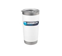 Emblème Logo Annecy - Annecy France Gobelet isotherme en acier inoxydable double paroi