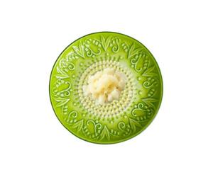Embossed Creative Kitchen Shredder Dish - 4.72in Garlic Grater Plate
