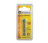 EMBOUT 1/4 PH2 AIMANTE POUR PLAQUISTE MONDELIN 504108