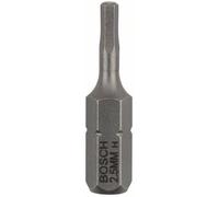 Bosch Embout 6 pans 2607001720 – 2,5 mm extra-dur C 6,3 – Lot de 3
