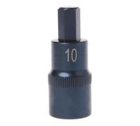 Embout à douille hexagonal 1/2" 55 mm pour alliage d'acier H5 1/2" (H10) | Taille H4, 55 mm de longueur, s'adapte aux clés électriques, angle intérieur antidérapant, alliage d'acier