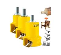 VEVOR Coupe-tenon, 25,4 mm et 38 mm et 50,8 mm, coupe-meubles en aluminium et en acier de qualité supérieure, avec doubles lames incurvées et vis à bouton, kit Home Master, outil de démarra