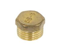 Embout à tête hexagonale for tuyau en laiton, raccord de connecteur coupleur filetage mâle femelle 1/8 "1/4" 3/8 "1/2" 3/4 ", 1 pièces(Male,3/4")