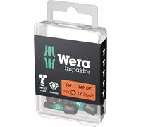 Embout à vis 1/4" DIN 3126 C6,3 T25x25 mm, lot de 10, Wera | 4013288223906