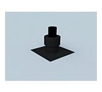 Embout Bertrams Polyline EW 40MA110P DN 110, avec ventilation arrière et tube buccal PP, noir
