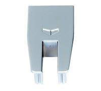 Embout cache pince Xperta pour vantail coulissant en verre 8 mm ARGENTA