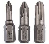 Embout cruciforme PH 1, PH 2, PH 3 Bosch Accessories 2607001752 extra-dur Forme (embouts): C 6.3 3 pc(s)
