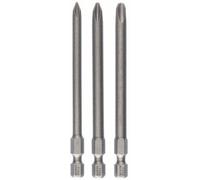 Embout cruciforme PH 1, PH 2, PH 3 Bosch Accessories 2607001757 extra-dur Forme (embouts): E 6.3 3 pc(s)