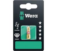 Embout cruciforme PH 1 Wera 05073332001 Acier à outils revêtement diamanté,