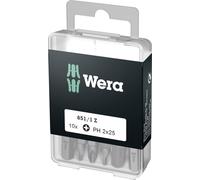 Wera 851/1 Embouts Z DIY, PH 2 x 25 mm, 10 pièces Quantité:1