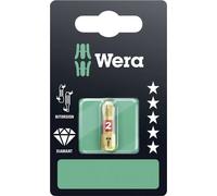 Embout cruciforme PH 2 Wera 05073333001 Acier à outils revêtement diamanté, allié Forme (embouts): D 6.3