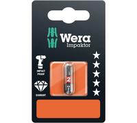 Embout cruciforme PH 2 Wera 05073916001 Acier à outils allié, revêtement diamanté Forme (embouts): D 6.3 1 pc(s)