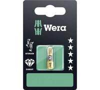 Embout cruciforme PZ 2 Wera 05073337001 Acier à outils revêtement diamanté Forme: D 6.3 1 pc(s)