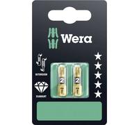 Embout cruciforme PZ 2 Wera 05073339001 Acier à outils revêtement diamanté Forme (embouts): D 6.3 2 pc(s)