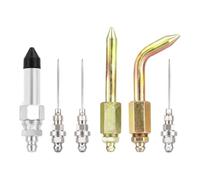 Embout d'aiguille à graisse 6 Pièces Graisseur Raccord Droit Adaptateur | Kit Distributeur Aiguille à Graisse Pour Pick-up Tracteur Camping-car Et Déplacements Quotidiens