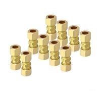 Embout d'arrêt de compression en laiton 15 mm sans soudure (3/16) | Conception sans soudure, compression mécanique, s'adapte aux tuyaux en cuivre standard de 15 mm, idéal pour les rénovations
