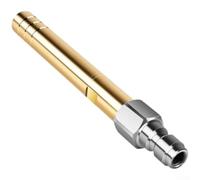 Embout de buse à connexion rapide 1/4 pour nettoyeur haute pression jusqu'à 15,2 m en acier inoxydable et noyau en laiton adapté pour gouttières, avant-toits, façades, toits