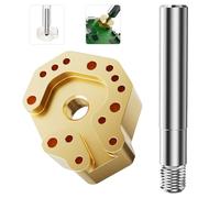 Embout de fer à souder avec adaptateur pour manettes P5, P4, Xbox Series X/S, Xbox One et Switch, pointe en cuivre chromé multi-trous, excellente conduction thermique, alignement précis