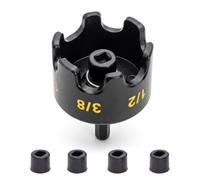 Embout de foret d'écrou 1/4 3/8 1/2", tête de rechange W 4 | Accessoires pour douilles en métal, extracteur de tournevis avec tige hexagonale, retrait rapide