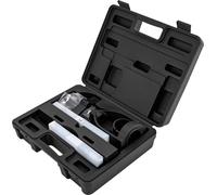 Embout de gouge pour perceuse à colonne - Jeu de 4 pièces - Acier à haut carbone 45# - Traitement thermique - Tige ronde - Rainures droites - Pour le travail du bois - Noir