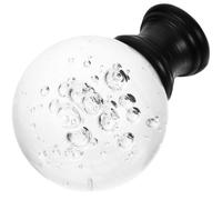 Embout de Lampe Boule Noir, Fixation à Vis Stable pour abat-jour | Métal Acrylique Alliage d'Aluminium, Style Classique Simple, pour Lampe de Table et Chambre, 4,2x3x3cm