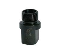 Embout de montage pour raccord de vidage en acier inoxydable M26 x 1,5 - Diamètre extérieur du tube : 18 mm - SW 22, PN max. 315 bar