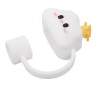 Embout de Protection pour Paille Nuage Silicone 10mm Blanc | Réutilisable, Facile à Nettoyer, pour Tumbler et Paille, Forme Nuage Adorable, Décoratif