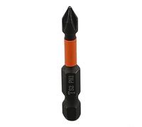 Embout de tournevis à tige hexagonale 1/4 50 mm PH1 PH2 PH3 PZ1 PZ2 PZ3 en alliage d'acier magnétique pour perceuse électrique haute dureté Orange Outil (PH1)