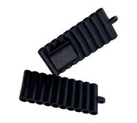 Embout de tournevis à tige hexagonale 1/4", noir brillant, H | Organiseur en caoutchouc souple à 22 trous pour forets, tige hexagonale de 1/4", outil électrique, étui de rangement