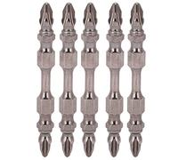 Embout de tournevis double extrémité en acier allié, ensemble de 5 pièces pour serrer et desserrer les vis avec perceuses électriques et outils pneumatiques, longueur 65 mm