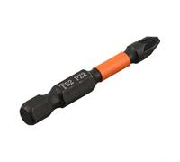 Embout de tournevis haute dureté en alliage d'acier avec maintien magnétique et tige hexagonale de 6,35 mm pour outils électriques de type Ph2 de 50 mm de long, orange (PZ2)
