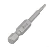 Embout de tournevis hexagonal de 50 mm à tige hexagonale en alliage d'acier pour tournevis électrique, clé à outils manuels - Embout d'extraction de vis à portée profonde (2,5 mm)