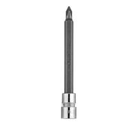 Embout de tournevis PH1 sur douille 1/4", long, 87 mm