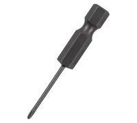 Embout de tournevis PH2 de 50 mm avec tige hexagonale de 6,35 mm très résistant pour la torsion pour zone d'outils à main professionnels (PH00 x 50 x 1,6)