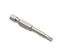 Embout de tournevis Torx à 12 pointes de 50 mm de long avec tige hexagonale de 6,35 mm pour vis de sécurité, pointe de pilote en alliage d'acier haute dureté pour perceuses électriques et manuelles