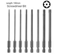 Embout de tournevis Torx multipoint - T8 à T40
