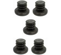 cyclingcolors 5X Embout de Tube Rond rentrant Pied Chaise Meuble Table Plastique Noir Patin (d = 7-8mm)
