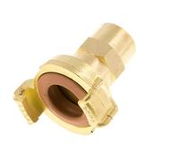 Embout de tuyau 13 mm (1/2'') GEKA Coupleur en laiton pour tuyau de jardin KTW Raccord pour tuyaux industriels