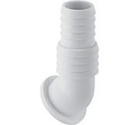 Geberit embout de tuyau coudé 242691111 pour siphon en saillie pour appareils, plastique, blanc