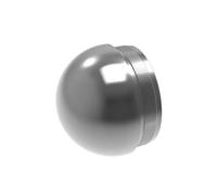 Embout de tuyau bombé en acier inoxydable V2A, 42,4 x 2,0, bouchon pour garde-corps, tube rond, main courante