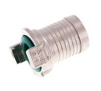 Embout de tuyau de 32 mm (1 1/4'') Coupleur en acier inoxydable pour tuyau de jardin GEKA