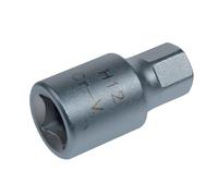 Embout de vidange, chrome vanadium, male, 3/8, 6 pans, 12 mm - AUTOBEST