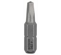 Bosch Accessories 3 Pièces Jeu de Embouts de Vissage Qualité Extra-dure pour Vis à Carré Creux, R2 Epaisseur, 25mm Longueur