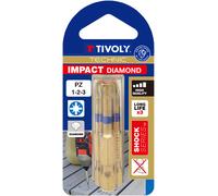 Tivoly Embout de vissage Torsion Diamant Impact – Pozidriv N1-2-3 – L 50 mm – 11523720001