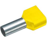 Embout double d'extrémité de câble Cimco 18 2480 6 mm² x 14 mm partiellement isolé jaune 100 pc(s)