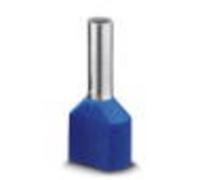 Embout double d'extrémité de câble Phoenix Contact AI-TWIN 2X 0,75- 8 BU 3240668 0.75 mm² x 8 mm partiellement isolé bleu 100