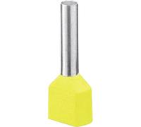 Embout double d'extrémité de câble Phoenix Contact AI-TWIN 2X10 -14 RD 3201026 10 mm² x 14 mm partiellement isolé ivoire 100 pc(s)