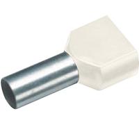 Embout double d'extrémité de câble Vogt Verbindungstechnik 460814D 10 mm² x 12 mm partiellement isolé ivoire 100 pc(s)
