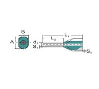 Embout double d'extrémité de câble Weidmüller H0,75/14D ZH GR 9037410000 0.75 mm² x 8 mm partiellement isolé gris 500 pc(s)
