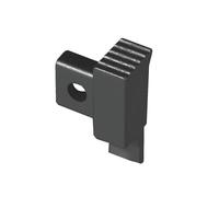 Embout droit pour profilé Squarestepp aluminium noir (H= 9 mm)